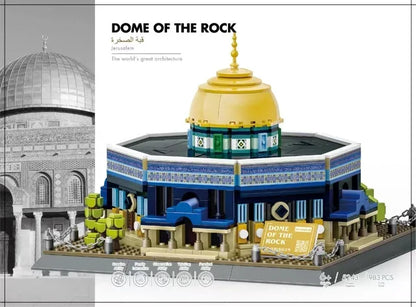 MOC World Famous Architecture Edifice Opera House Building Blocks Villa Savoye Bridge Tower Toy Children Birthday Christmas Gift