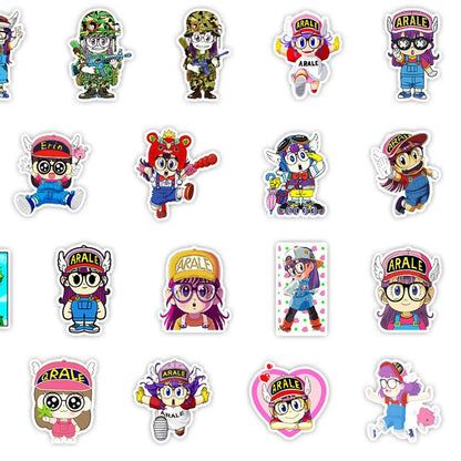 1 Pack Anime Sticker Arale Action Figures Dr Slump Robot Girl Model Decorative Supplies Gift Toy