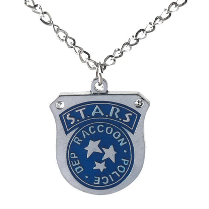 Resident Evil Metal Keychain Necklace Series STARS Badge Pendant 2026 Umbrella Corporation Cosplay Accessory Gift Collectible