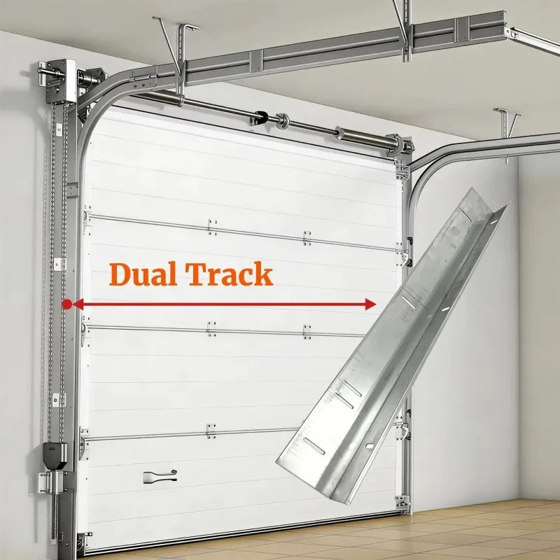 Custom Size Aluminum Sectional Garage Door Remote Control Automatic Lift Overhead Roll Up Door for Suburban Home Villa Entry