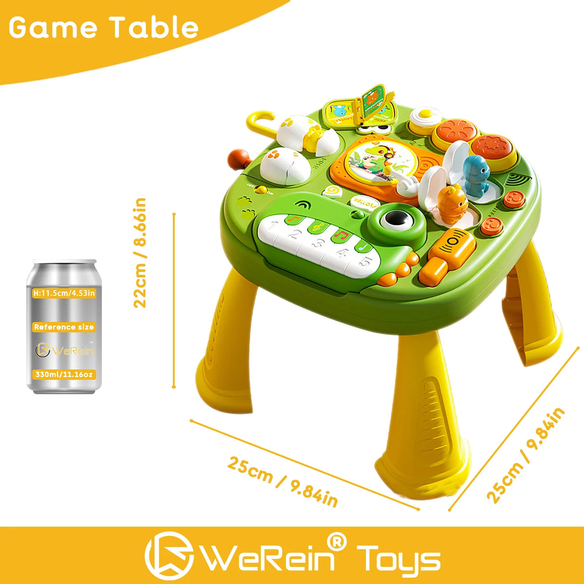 Dinosaur Busy Board Table Montessori Toys Early Educational Sensory Toys Fine Motor Skills Sound and light piano toys Baby Toys