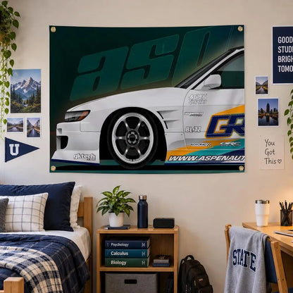 GReddy JDM Turbo Street Racing Flags Personalized Banner Flag Room Dorm Camping Picnic Garage Bar Outdoor Wall Decor