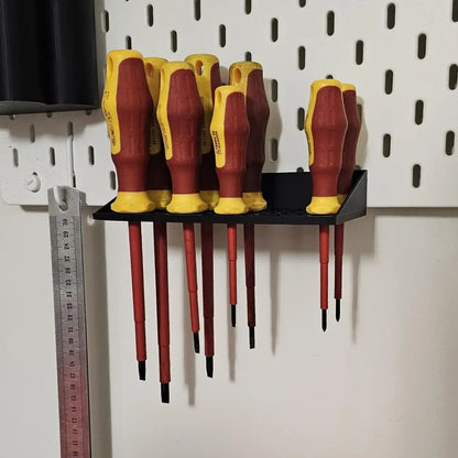 Skadis Screwdriver Holder Pegboard Organizer Wall Mount Tool Storage for Garage Workshop DIY Room