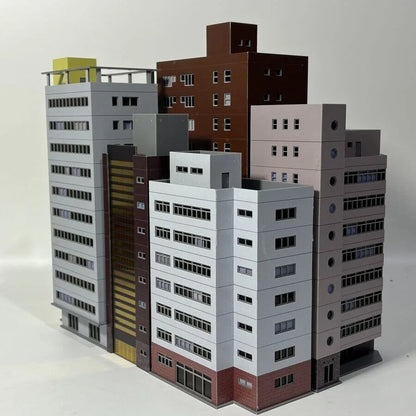 1/350/150 Diorama Outland City Modern Commercial Building Model Street Office Home Scene Model Toys