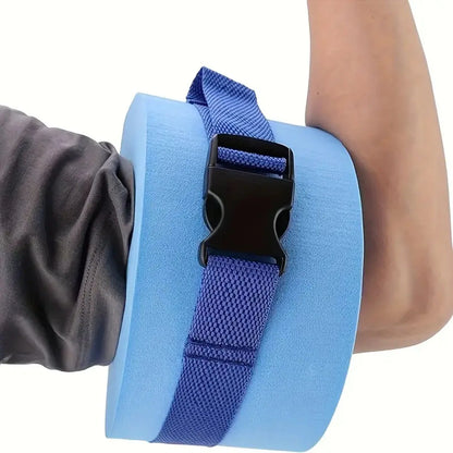 2pcs Foam Swimming Floating Rings, Solid Color Ankles Arms Floats With Quick Release Buckle, Swim Training Equipment