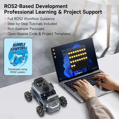 ROSMASTER M1 AI Large Model Embodied Intelligence Educational Robot Support 3D Depth Vision Jetson/Raspberry Pi/RDK X5 Control