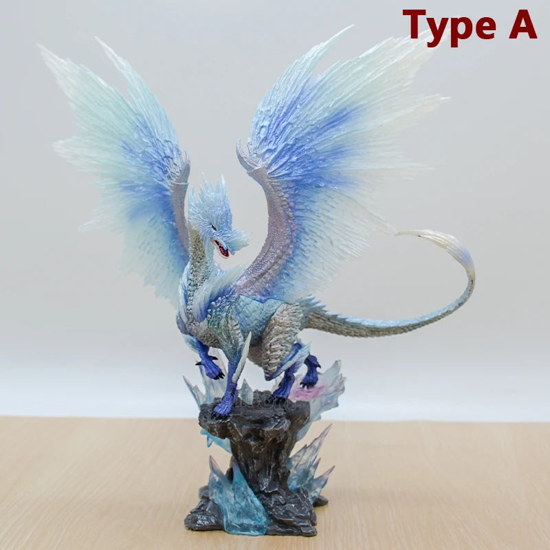 22cm Monster Hunter World Kirin Anime Figure Capcom Builder Creator's Model Glavenus/Dinovaldo/Velkhana Action Figure Doll Toys