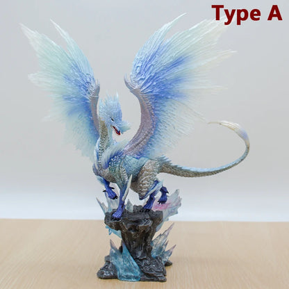 22cm Monster Hunter World Kirin Anime Figure Capcom Builder Creator's Model Glavenus/Dinovaldo/Velkhana Action Figure Doll Toys