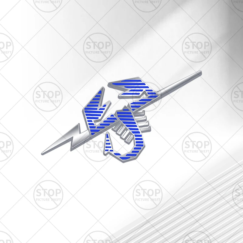Car Sticker Lightning Scorpion Logo 3D Decal Grille Body Side Badge Rear Trunk Emblem For 500 595 Abarth Punto 695 124 Spider
