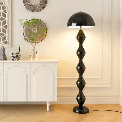 Floor lamp, living room cream wind and sand hair lamp, decorative ornament, vertical floor lamp, bedroom bedside ambient lamp