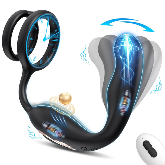 Prostate Massager Anal Vibrator Male Sex Toys for Men Gay Anal Plug Adult Toys Butt Plug for Women Remote 7 Wiggling Vibrating