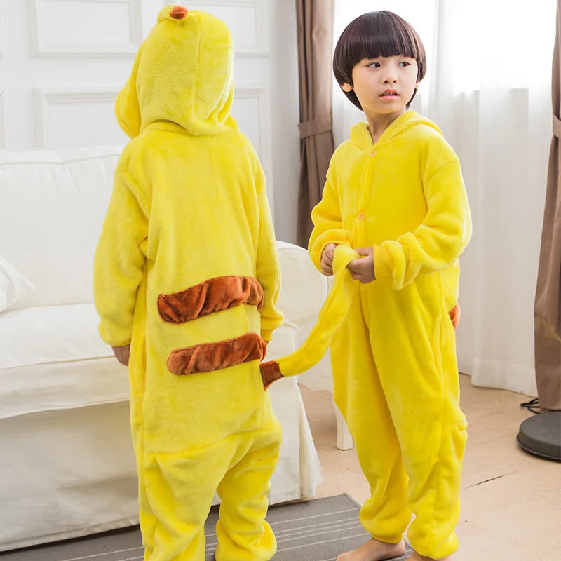 Kids Cosplay Costume Clothes Children Onesies Kigurumi Full Body Sleepwear Whole Pijamas Boys Costume Halloween Christmas Gift