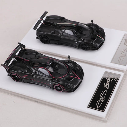 RM MODLE 1:64 Zonda Full Carbon Trim Diecast Car Model Alloy Simulation Supercar Collectible Can Open The hood