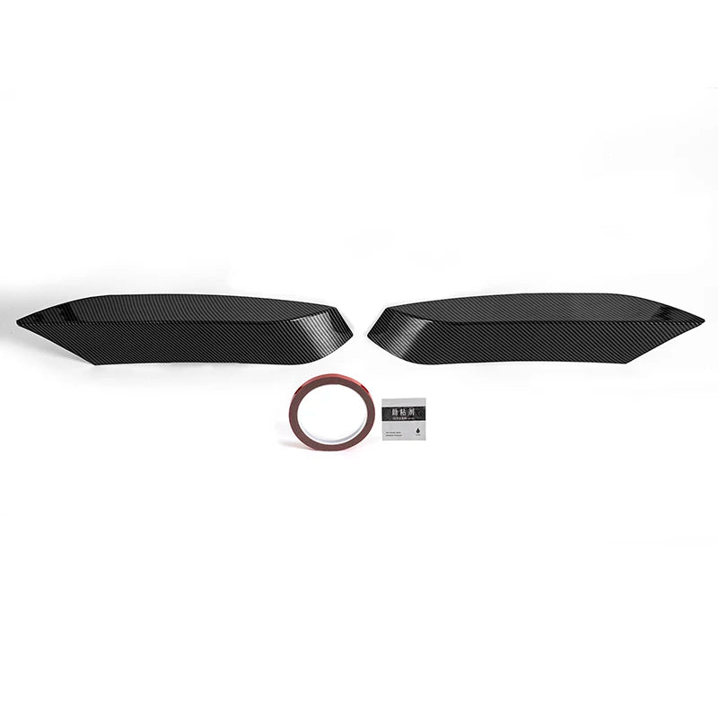 Rhyming Front Bumper Spoiler Splitter Lip Carbon Fiber Look/Glossy Black Air Vent Frame Trim For BMW F80 M3 F82 F83 M4 2015-2020