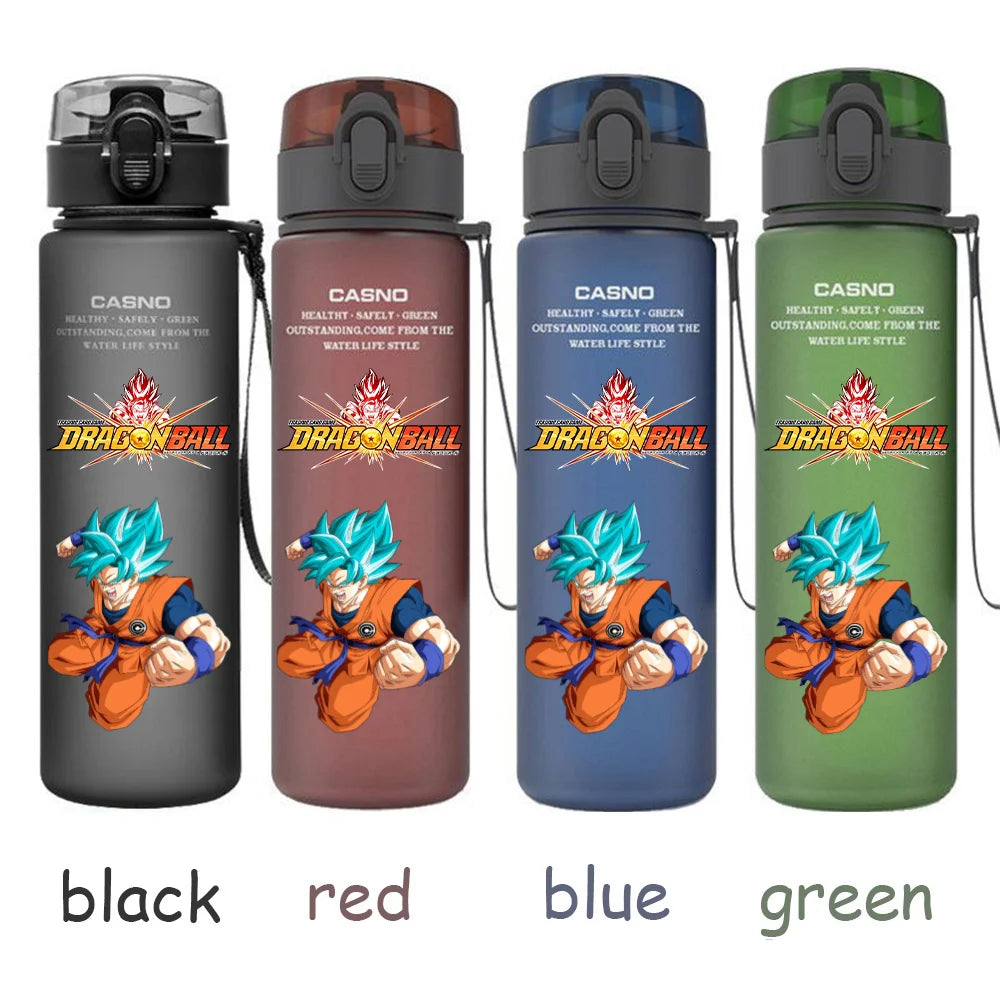 560ML Dragon Ball Water Cup Children Portable Plastic Goku Vegeta Bulma Cartoon Outdoor Large Capacity Sport Water Bottle Gift