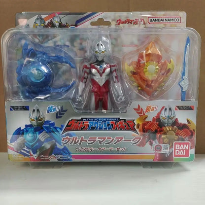 Bandai Genuine UAF Ultraman Arc Solis Armor Luna Armor Anime Figure Action Toys Boys Girls Kids Christmas Gift Collectible Model
