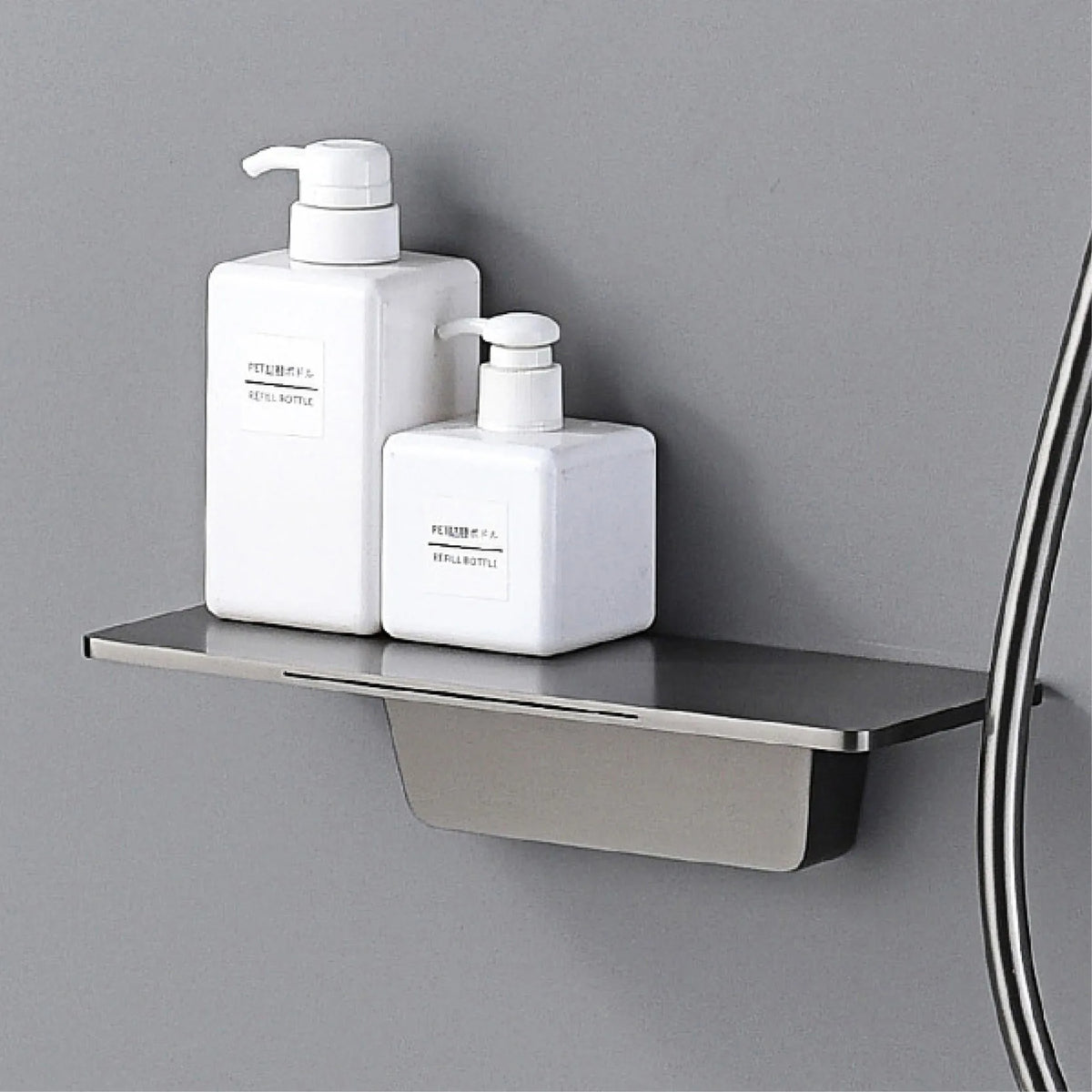 Luxury Gun Grey Brass Wall Mounted Constant Temperature Shower System Embedded Cold and Hot Water 4-Function Bathroom Mixer