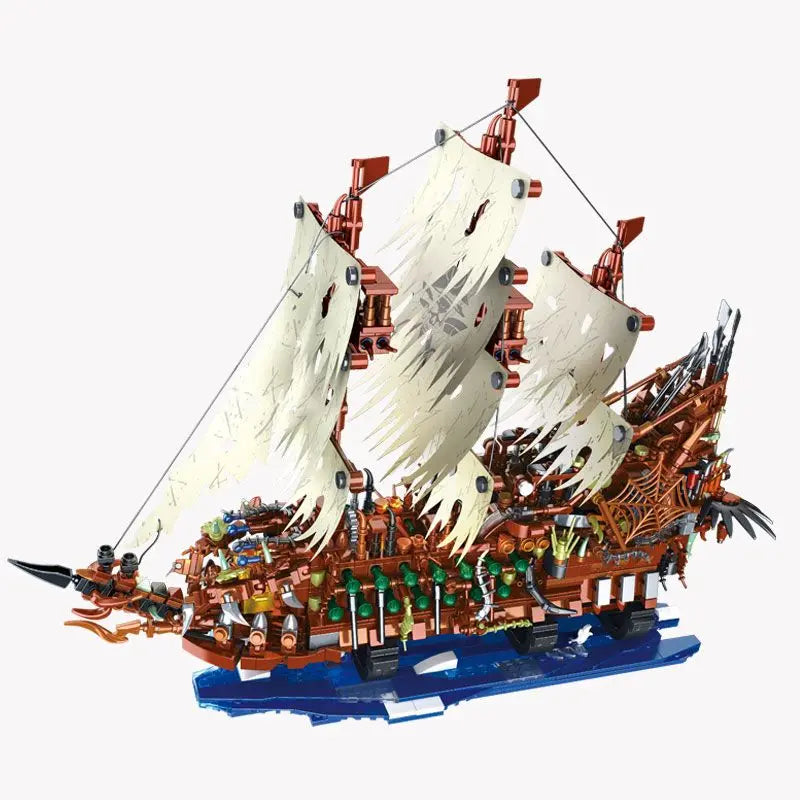 Flying Dutchman Pirate Ship Building Blocks Caribbean Pirate Ship Assembly Toys Boys and Children DIY Models New Year Gifts