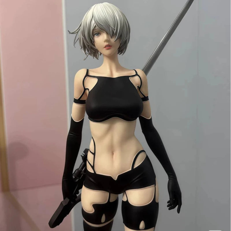In Stock Nier Automata Series A2 Battle Damage Edition 1/4 50cm Statue Figure Boutique Collectible Desktop Ornaments Decoration