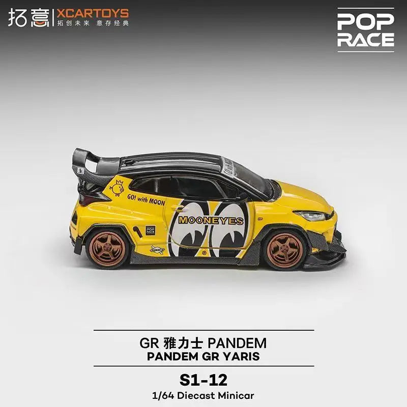 POP RACE 1:64 Toyota GR Yaris S1-12 Alloy Car Model