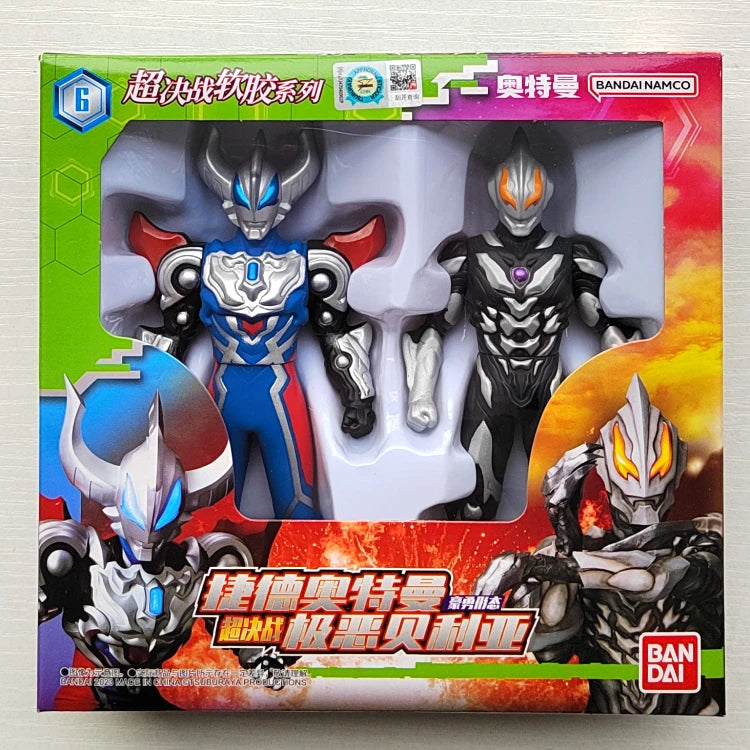 Bandai Original Ultraman TrigaTiga Galaxy Dynasel Vin Super Showdown Monster Golbadada Set Box Soft Plastic Doll Children's Gift