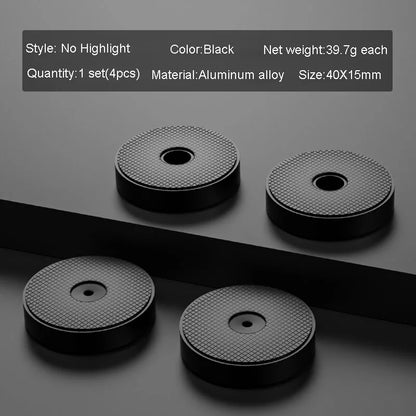 4pcs HiFi Audio Speaker Amplifier CD Player Aluminum Alloy Shock Absorber Foot Pad Damping Feet Chassis Stand Isolation Spike