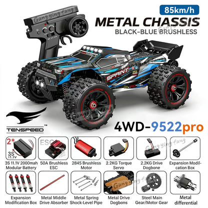 RC Car Brushless 4WD 9522PRO 85KM/H High Speed  Off-Road Drift Remote Control Car 1:16 Professional Racing Cars 9522 50KM/H