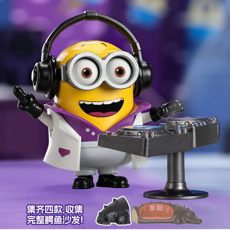 Genuine Minions Building Block Figures Magic Edition Jam Factory And Celebration Party Series Collectible Toy Desktop Ornament