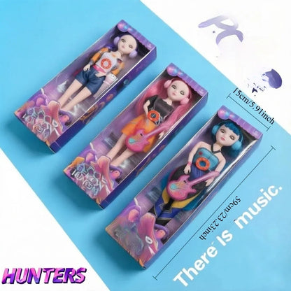 2026 Hot Music Style Demonic Group Anime Figure Rumi Mira Zoey Action Figure Cosplay Doll Cute Gift for Kids Birthday Gifts