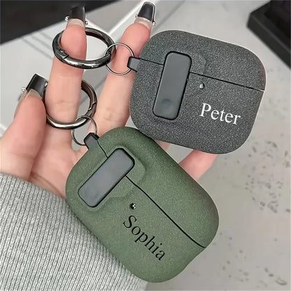 Personalized Customizable Name AirPods Case DIY UV Print Name Protective Cover For AirPods Pro 1/2/3/4/5 Pro/Pro2/Pro3 Anti-Lost
