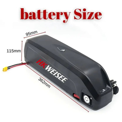 For Hailong 36V 48V 52V 15Ah 20Ah Battery For Bafang BBS02 BBS03 BBSHD Motor Hailong Battery Powerful and Long-Lasting Power
