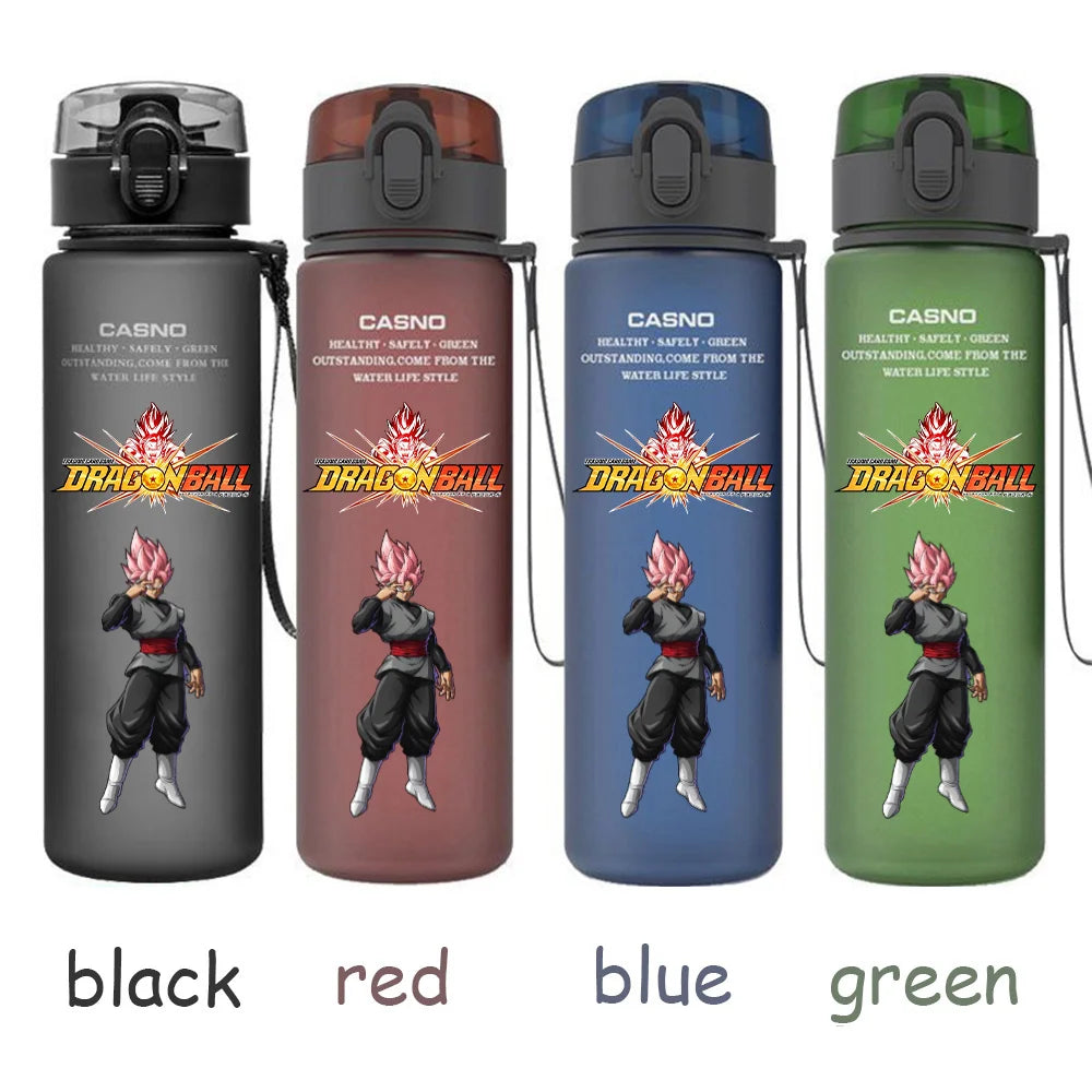 560ML Dragon Ball Water Cup Children Portable Plastic Goku Vegeta Bulma Cartoon Outdoor Large Capacity Sport Water Bottle Gift