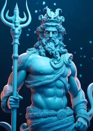 Zeus Sculpture Poster Black and White Greek God Abstract Prints Greek Mythology Canvas Painting Home Living Room Wall Decoration