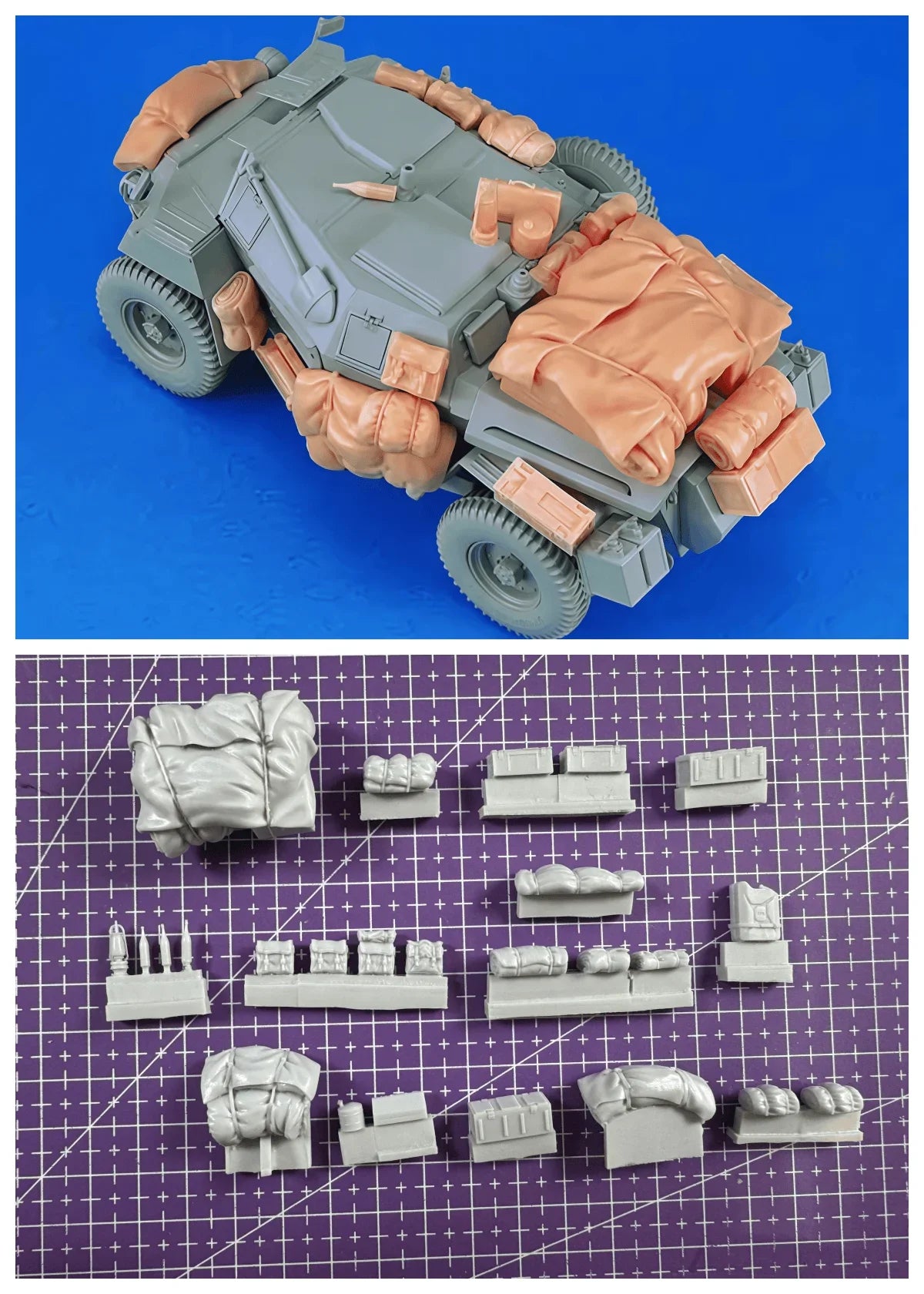 1/35 Resin Model Assembly Kit, GK， Humber Armored Reconnaissance Vehicle Accumulation, Unpainted, Needs To Be Assembled