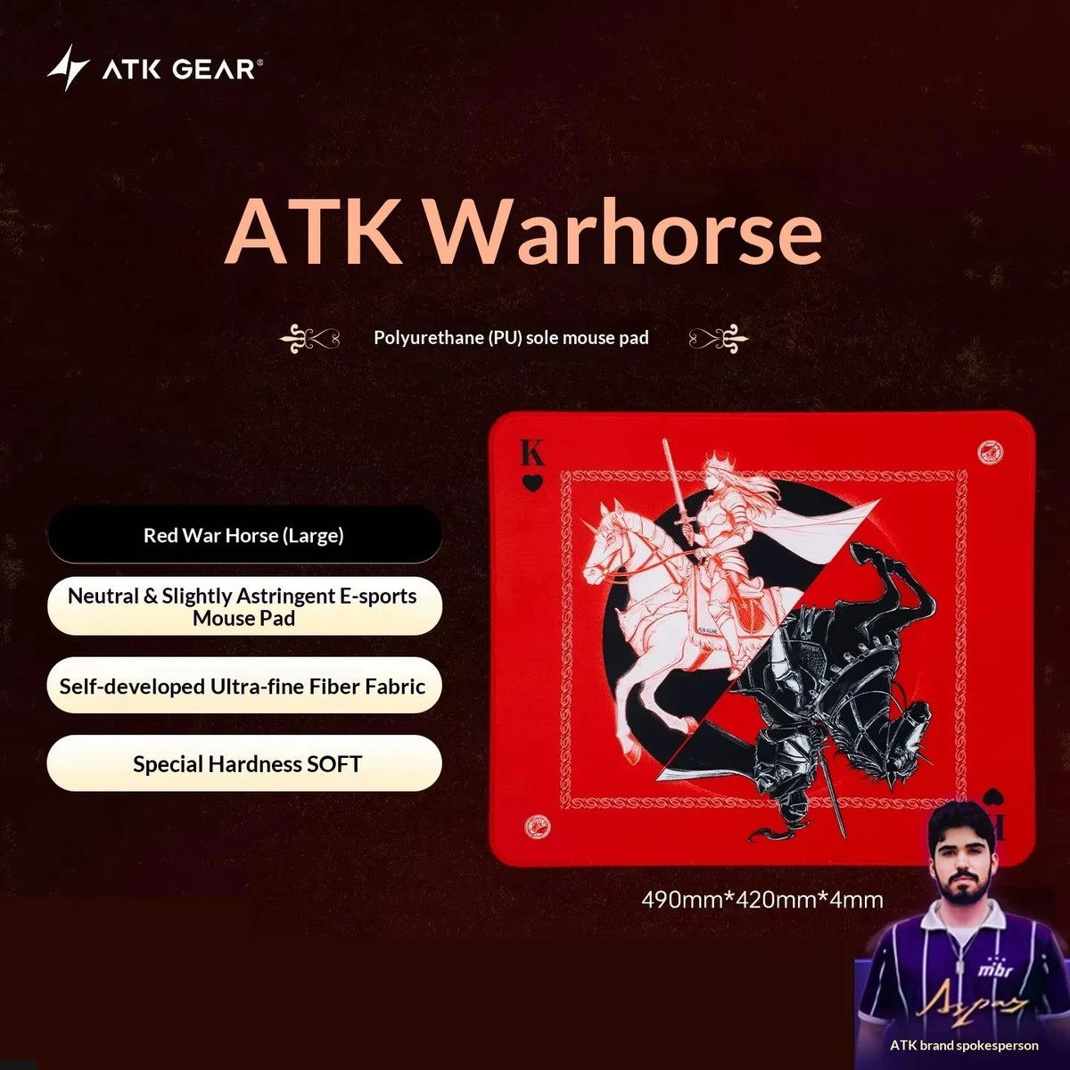 Hot ATK Kong Xsoft Esports Mouse Pad For 60%-80% Mechanical Keyboard Anti Slip Pad Desktop Gaming Gears PORON CSGO Pads For Game