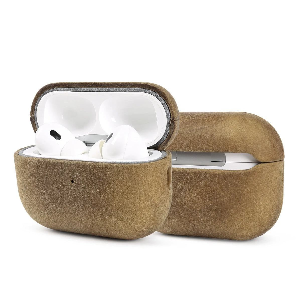 Vintage Crazy Horse Leather Case For Airpods Pro 2 Cases Airpods5 4 3 Wireless Bluetooth Headphone Earphone Box Protective Cover