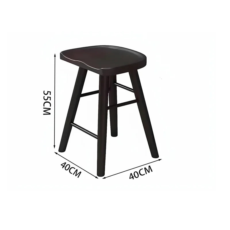 Nordic Bar Chair, Bar Stool, Solid Wood Home Chair, High Stool, Mobile Phone Store Stool, Modern Minimalist Bar Chair, Bar Stool