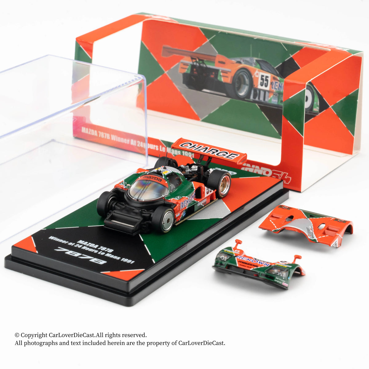 INNO 1:64 R89C 190E RX7 F40 S2000 R35 Diecast Model Car