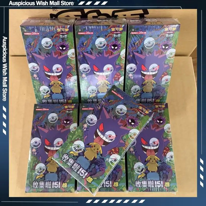Hot Pkm Cards PTCG Simplified Chinese Zhu Zi Collected 151 Thin/Fat Box Change Series Card Ponyta Gengar Collectible Game Cards