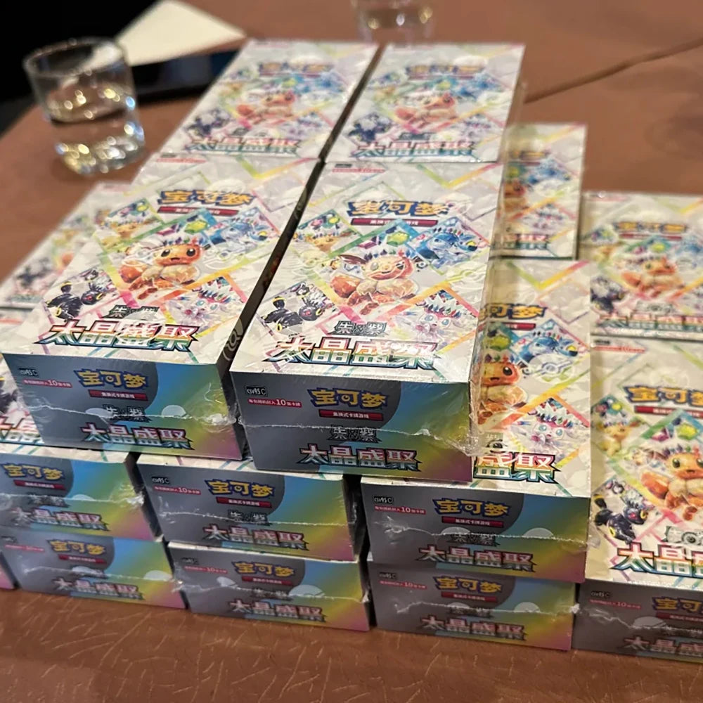 New In Stock Hot Original Pokemon CSV9.5C Terastal Festival ex Eevee Pokemon PTCG SV17.5 Collectible Simplified Chinese Card Toy