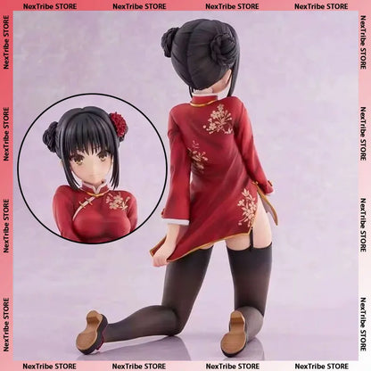 Anime action figure Shinigami no Chou of a female character in red outfit showcasing detailed design.
