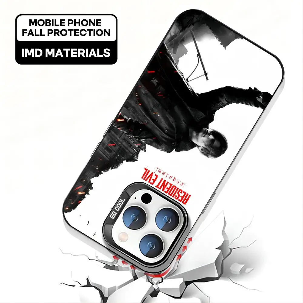 new game Resident Evil Requiem Phone Case black IMD Colorful Silver Suitable case for iPhone 17 16 e 15 14 13 12 11 Pro Max