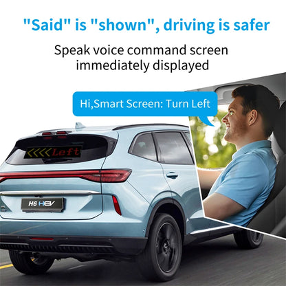 LED Matrix Panel Rolling Advertisement LED Sign with AI APP Remote Programmable Logo Light for Car Shops Offices Restaurants