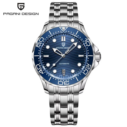 2025 New PAGANI DESIGN Diving Mens Watches Gold Luxury Automatic Watch For Men Mechanical Wristwatches AR Sapphire Ceramic Bezel