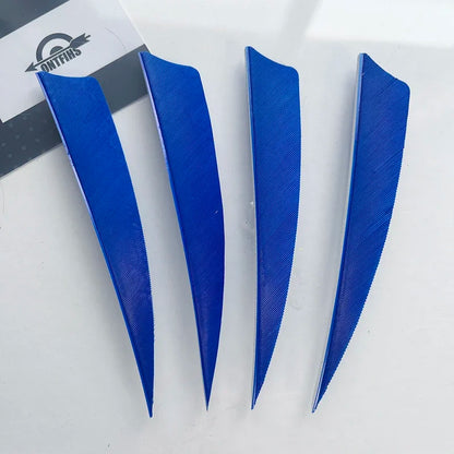 ONTFIHS 50PCS Archery Fletching RW 4" Shield Arrow Feathers with Natural Turkey Feathers