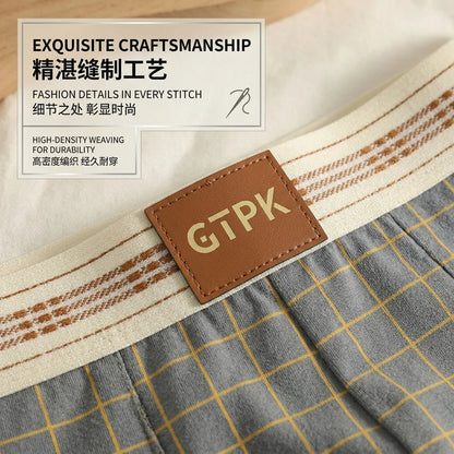 1/3PCS 95% Cotton Classtic Plaid Women's Lingerie Breathable Mesh Crotch Underwear Arrival Soft High Elastic Lingerie for Woman