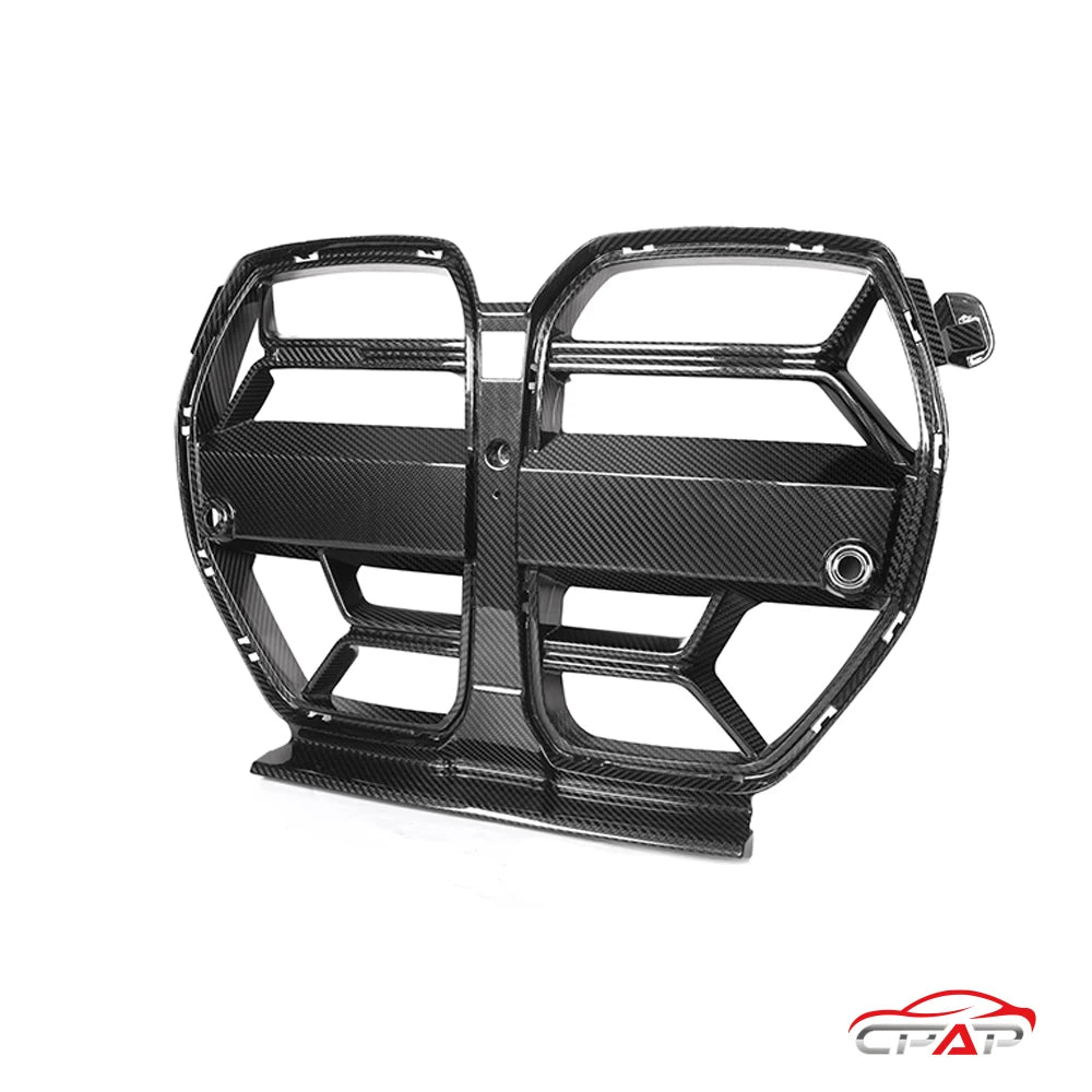 Front Bumper Grilles For BMW G80 G81 M3 G82 G83 M4 2021-IN CSL Style Real Dry Carbon Fiber Hood Car Grille ACC Vent Accessories
