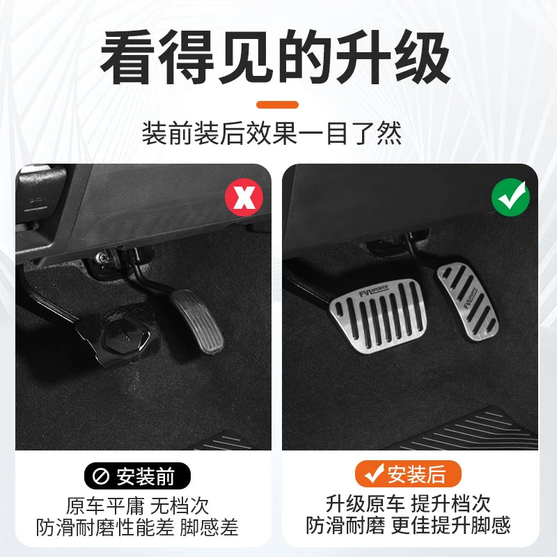 For Toyota Land Cruiser 250 Prado Lc250 2024+ Car Modification Aluminum Alloy Foot Rest Pedal Pad Cover Stickers Car Accessories