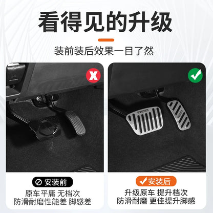 For Toyota Land Cruiser 250 Prado Lc250 2024+ Car Modification Aluminum Alloy Foot Rest Pedal Pad Cover Stickers Car Accessories