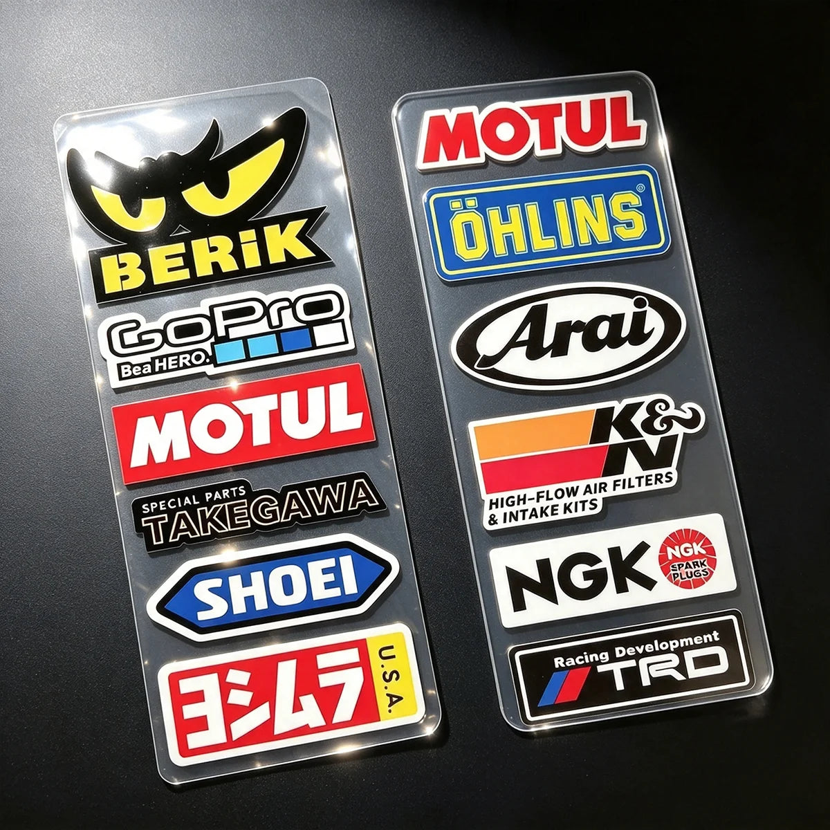 Vinyl Motorcycle Helmet Body Tank Sticker Event Sponsor Logo Decal for Kawasaki Yamaha Suzuki Honda Ktm Ducati